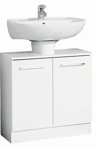 SKŘÍŇKA POD UMYVADLO, bílá, bílá, 60/62/33 cm Carryhome - Koupelnové série