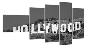Nápis Hollywood - obraz (110x60cm)