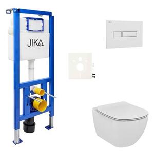 Cenově zvýhodněný závěsný WC set Jika do lehkých stěn / předstěnová montáž+ WC Ideal Standard Tesi SIKOJSTES1