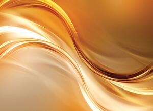 Malvis ® Tapeta Dvě zlaté vlny Vel. (šířka x výška): 144 x 105 cm