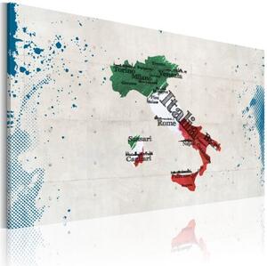Obraz - Map of Italy