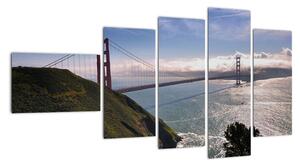Golden Gate Bridge - moderní obrazy (110x60cm)