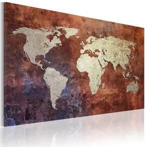 Obraz - Rusty map of the World
