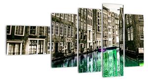 Obraz ulice Amsterdamu (110x60cm)
