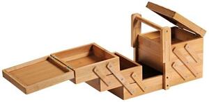 Organizér na šicí potřeby, 29 x 19 x 16,5 cm, bambus KESPER 58710