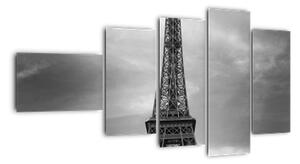 Trabant u Eiffelovy věže - obraz na stěnu (110x60cm)
