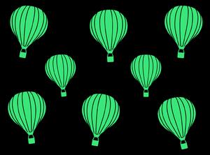 Svítící létající balóny 20 x 20 cm
