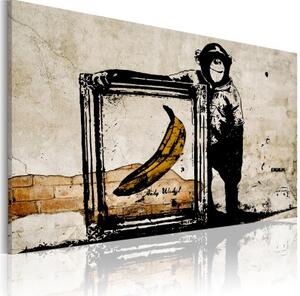 Obraz - Inspired by Banksy - sepia