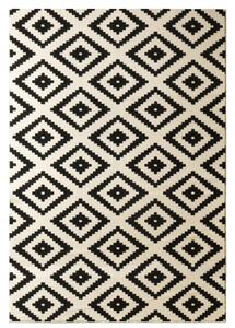 Hans Home | Kusový koberec Hamla 102332, bíločerný - 80x200