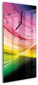 Skleněné hodiny vertikální Abstraktní čáry zsppc-30x60-00172964