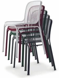 Šedá kovová zahradní židle COLOS VILLA 1