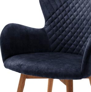 Jídelní židle SARANDER III dub přírodní/amour modrá