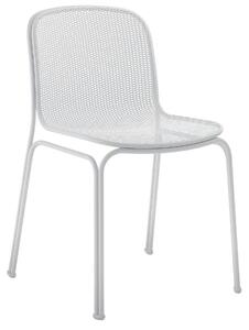 OnaDnes -20% Bílá kovová zahradní židle COLOS VILLA 1