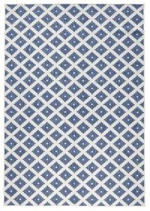 Hans Home | Kusový koberec Twin-Wendeteppiche 103128 blau creme – na ven i na doma - 80x250