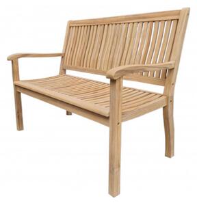 Doppler TECTONA - dřevěná zahradní teaková lavice 2 sedadlová