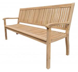 Doppler TECTONA - dřevěná zahradní teaková lavice 3 sedadlová