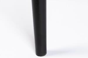 White Label Černý dubový odkládací stolek WLL FABIO 50 cm