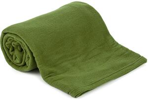 Jahu fleecová deka uni zelená khaki 150x200 cm