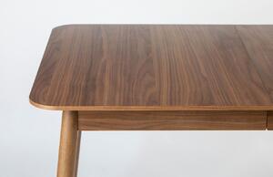 Ořechový rozkládací jídelní stůl ZUIVER GLIMPS 120/162 x 80 cm