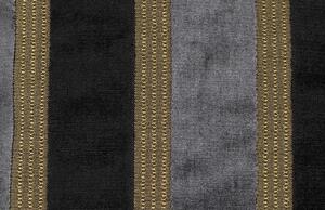 Černo šedý sametový polštář DUTCHBONE SCOTT 45 x 45 cm