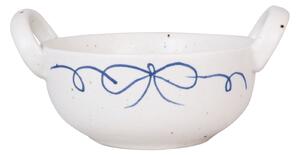 Kameninová mísa s uchy Viola Bow Blue