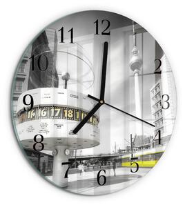 Skleněné nástěnné hodiny Berlín zsoc-fi30-00172891