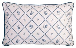 Bavlněný povlak na polštář Lovisa Blue / white 60 × 40 cm