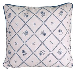 Bavlněný povlak na polštář Lovisa Blue / White 45 × 45 cm