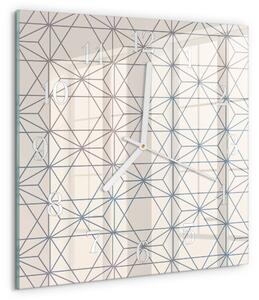 Skleněné hodiny Geometrický vzor zskb-30x30-00091697