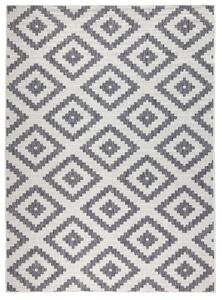 NORTHRUGS - Hanse Home koberce Kusový koberec Twin-Wendeteppiche 103132 grau creme – na ven i na doma - 120x170 cm