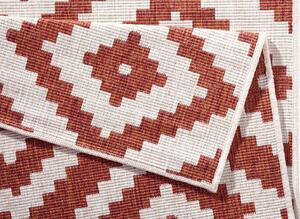 NORTHRUGS - Hanse Home koberce Kusový koberec Twin-Wendeteppiche 103130 terra creme – na ven i na doma - 80x250 cm