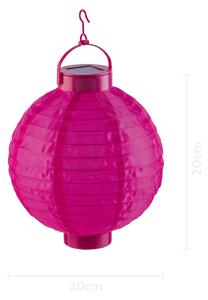 Livarno® Solární LED lampion (kulatý/růžový) (100404677003)