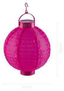 Livarno® Solární LED lampion (kulatý/růžový) (100404677003)