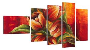 Obraz tulipánů na stěnu (110x60cm)