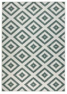 NORTHRUGS - Hanse Home koberce Kusový koberec Twin-Wendeteppiche 103131 grün creme – na ven i na doma Rozměry koberců: 80x350