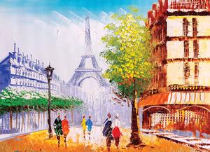 Malvis ® Tapeta Paříž malba Vel. (šířka x výška): 144 x 105 cm