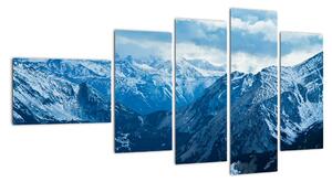 Panorama hor v zimě - obraz (110x60cm)