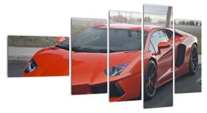 Obraz červeného Lamborghini (110x60cm)