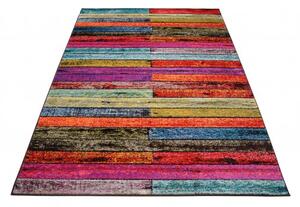 Makro Abra Moderní kusový koberec SALSA 0976A Desky Geometrický vícebarevný Rozměr: 140x190 cm