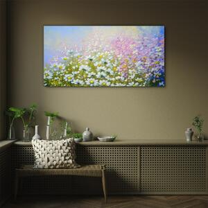 Obraz na skle Obraz na skle Moderní louka květiny