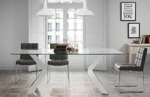 Skleněný jídelní stůl Kave Home Westport 180 x 90 cm