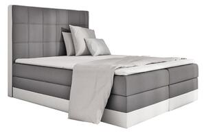 Čalouněná postel SAMANTA + topper, 120x200, sawana 05/soft 17