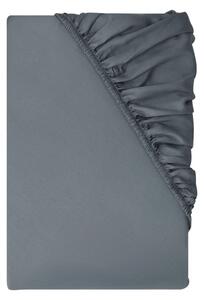 Livarno® Saténové napínací prostěradlo, 90-100 x 200 cm (tmavě šedá) (100404997003)