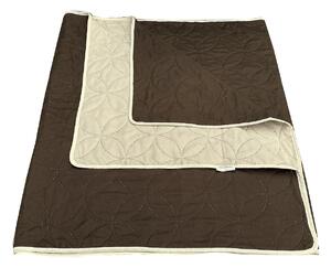 Přehoz na postel ( šála ) v barvě tmavě hnědá / oříšek. Rozměr přehozu je 80x275 cm