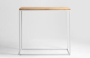 Nordic Design Dubový toaletní stolek Julia 100 x 30 cm s bílou podnoží
