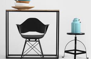 Nordic Design Dubový toaletní stolek Julia 100 x 30 cm s černou podnoží