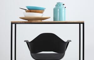 Nordic Design Dubový toaletní stolek Julia 100 x 30 cm s černou podnoží