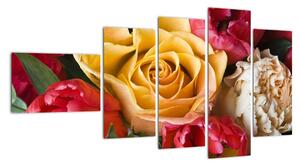 Obrazy květiny (110x60cm)