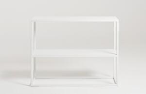 Nordic Design Bílý kovový toaletní stolek Julia II. 100 x 30 cm