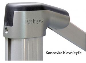 Knirps KNIRPS 340 cm - velký luxusní zahradní slunečník s boční tyčí : Desén látky - Bílá